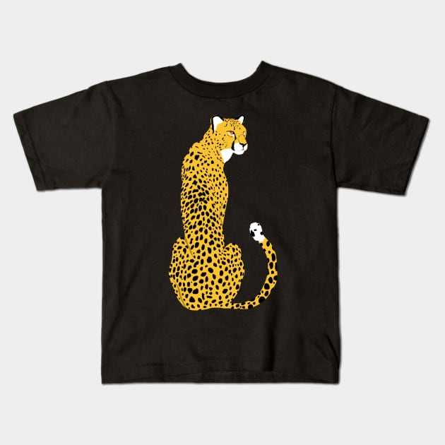 Cheetah Kids T-Shirt by Trippycollage